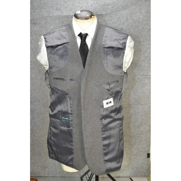 Joseph Abboud Blazer Men 42L Gray Tollegno 1900 Italian Pure Cashmere Sport Coat